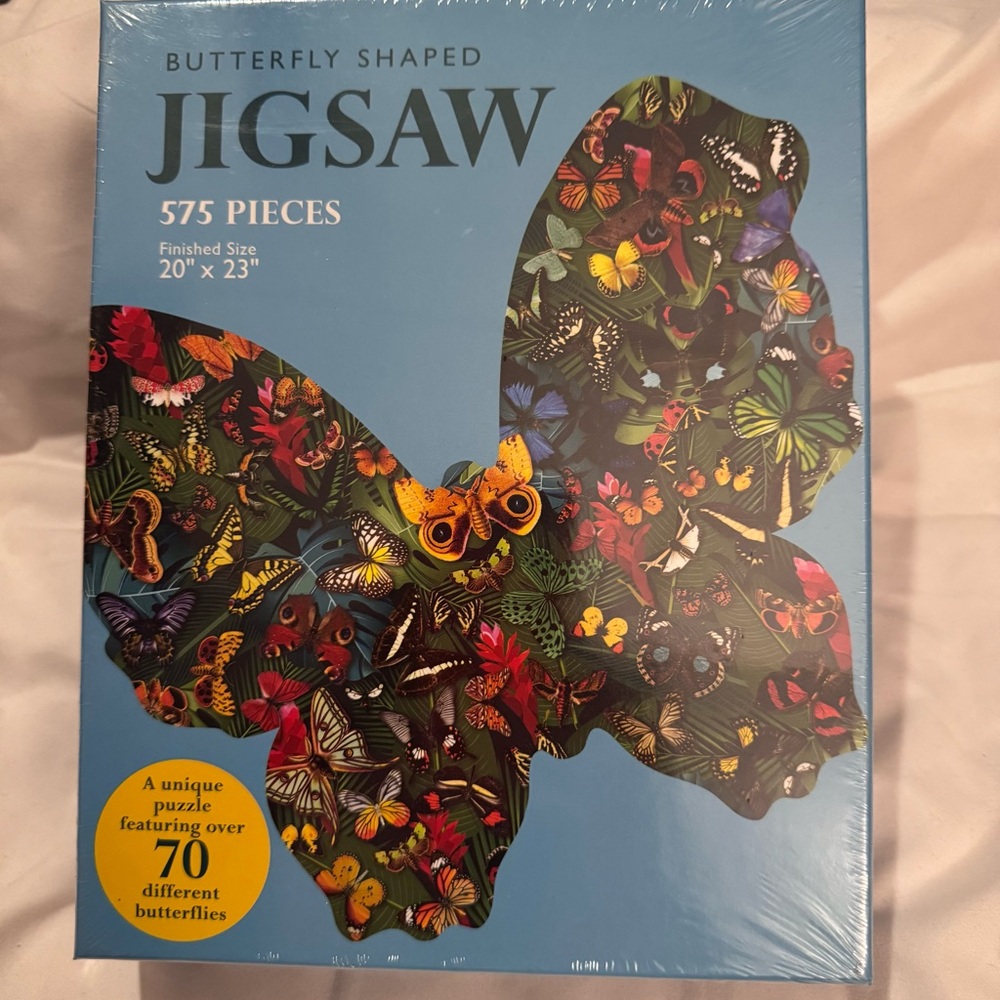 Butterfly Shaped Jigsaw Puzzle - 575 Pieces